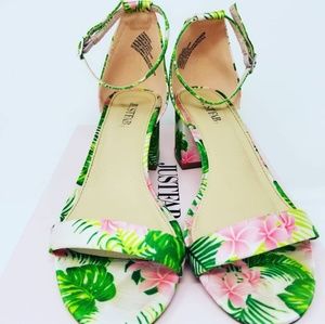 JUST FAB | Sanoura Dress Sandals in Blush Floral